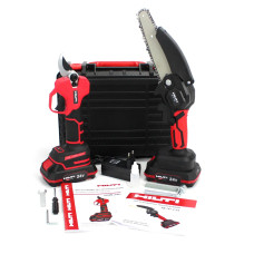 Ефективна робота з Універсальним набором HILTI 24V: піла та секатор. Ефективна робота з Універсальним набором HILTI 24V: піла та секатор.