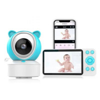 Розумна Wi-Fi відеоняня C8 з камерою Full HD, LCD-монітором 5, нічним баченням та датчиками мікроклімату