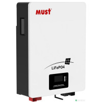 Модульний акумулятор MUST LP16 48100 LiFePO4 5.12 кВт·год 51.2V настінний для сонячних електростанцій і резервного живлення