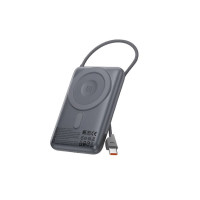 Hoco Q43 10000 mAh Metal Gray  компактний Power Bank для швидкого та надійного заряджання смартфонів і гаджетів