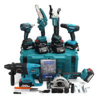 Акумуляторний комплект інструментів Makita 6в1 48 В 6.0Ah професійний набір для будівництва ремонту та монтажних робіт