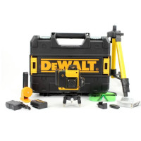 Лазерний нівелір DeWalt DCLE34031N професійний самовирівнювальний інструмент з круговою проєкцією та високоточною зеленою розміткою