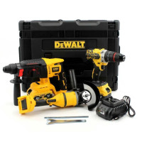 Набір 3в1 DeWalt 36V перфоратор DCH133NT, шуруповерт DCD996, болгарка DCG409 акумуляторний комплект високої продуктивності для майстрів