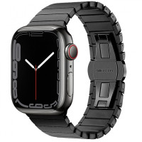 Butterfly Steel Bracelet Black для Apple Watch  преміальний металевий ремінець із класичною застібкою-метеликом
