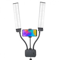 Світлодіодна лампа для студії HD-D2 45W 224 LED 112 білих  112 жовтих, діапазон 3200K–5600K, із двома тримачами